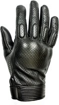 Helstons Side Perforated Black Motorcycle Gloves T10