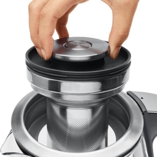Théière bouilloire The Smart Tea Infuser 1.7L Argent/Transparent - SAGE  APPLIANCES - STM600CLR4EEU1 