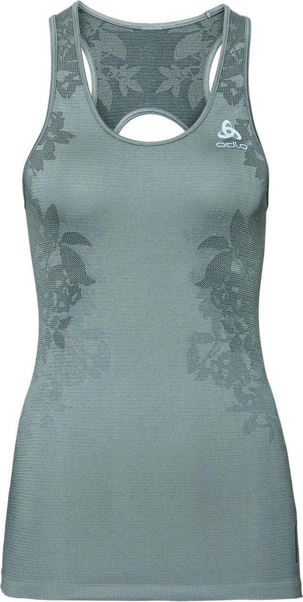 Odlo Shirt Ronde Hals Zonder Mouwen Ceramicool Blac GRIJS - Maat S