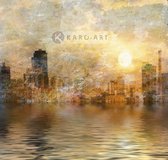 Afbeelding op acrylglas - New York, digitale afbeelding op canvas