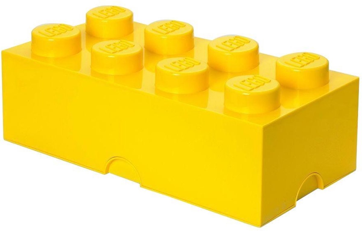 Bol.com Lego Storage brick - Geel - 25 cm x 50 cm - 18 cm - 12L aanbieding