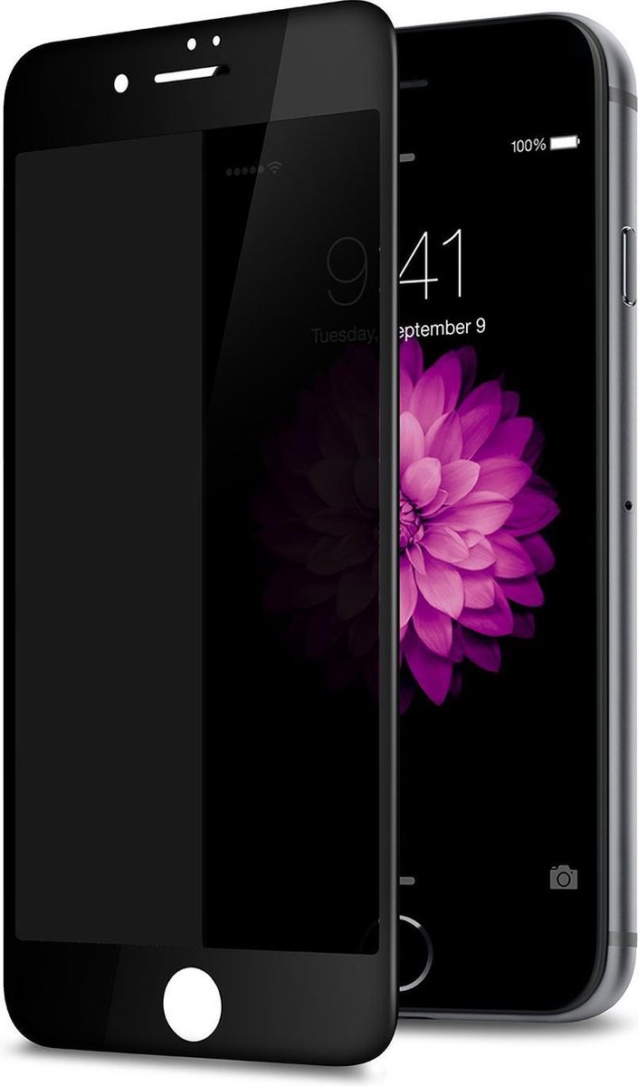 HB Glas Geschikt voor Apple iPhone 7 Plus Glas - High Impact Anti-Glare Mat Glass - Zwart