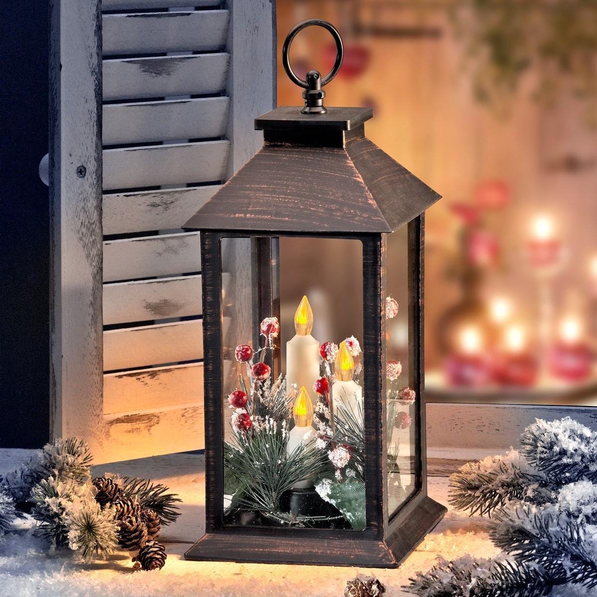 Kerstlantaarn met LEDlicht