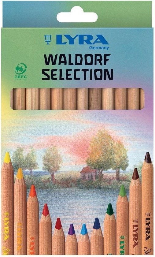 Lyra Super Ferby Waldorf Selection kleurpotlood 12 stuk(s) Multi kleuren