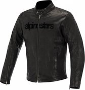 Alpinestars Huntsman Black Leather Motorcycle Jacket 56