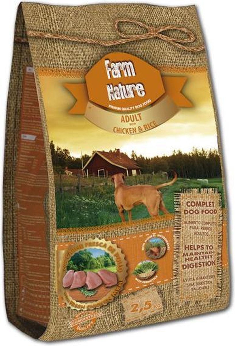 Farm nature Farm nature chicken / rice (2,5 KG)