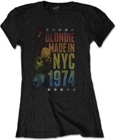 Blondie Dames Tshirt -S- Made In NYC Zwart