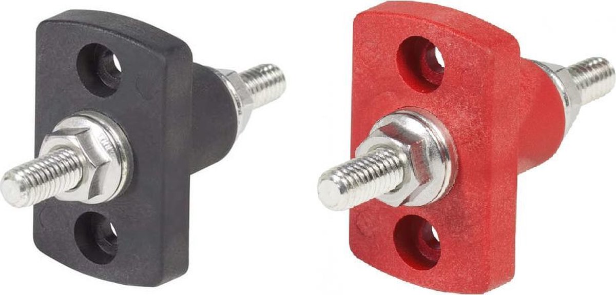 Blue Sea Systems 2201 Doorvoerconnector Voor Terminal 250a Zwart,Zilver