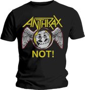 Anthrax Heren Tshirt -L- Not Wings Zwart