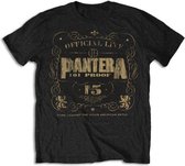 Pantera Heren Tshirt -S- 101 Proof Zwart