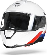 Nexx X.Vilitur Latitude Wit Rood Blauw Systeemhelm - Motorhelm - Maat S