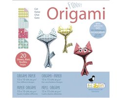Fridolin Origami Vlinders Vouwen 15 X 15 Cm 20 Stuks Multicolor