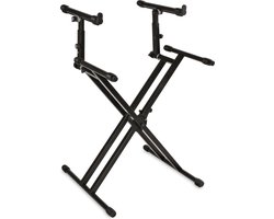 QUIKLOK QL742 Pro Keyboardstandaard – Grote Dubbele X, 2 Niveaus, Verstelbaar, max. 90 kg