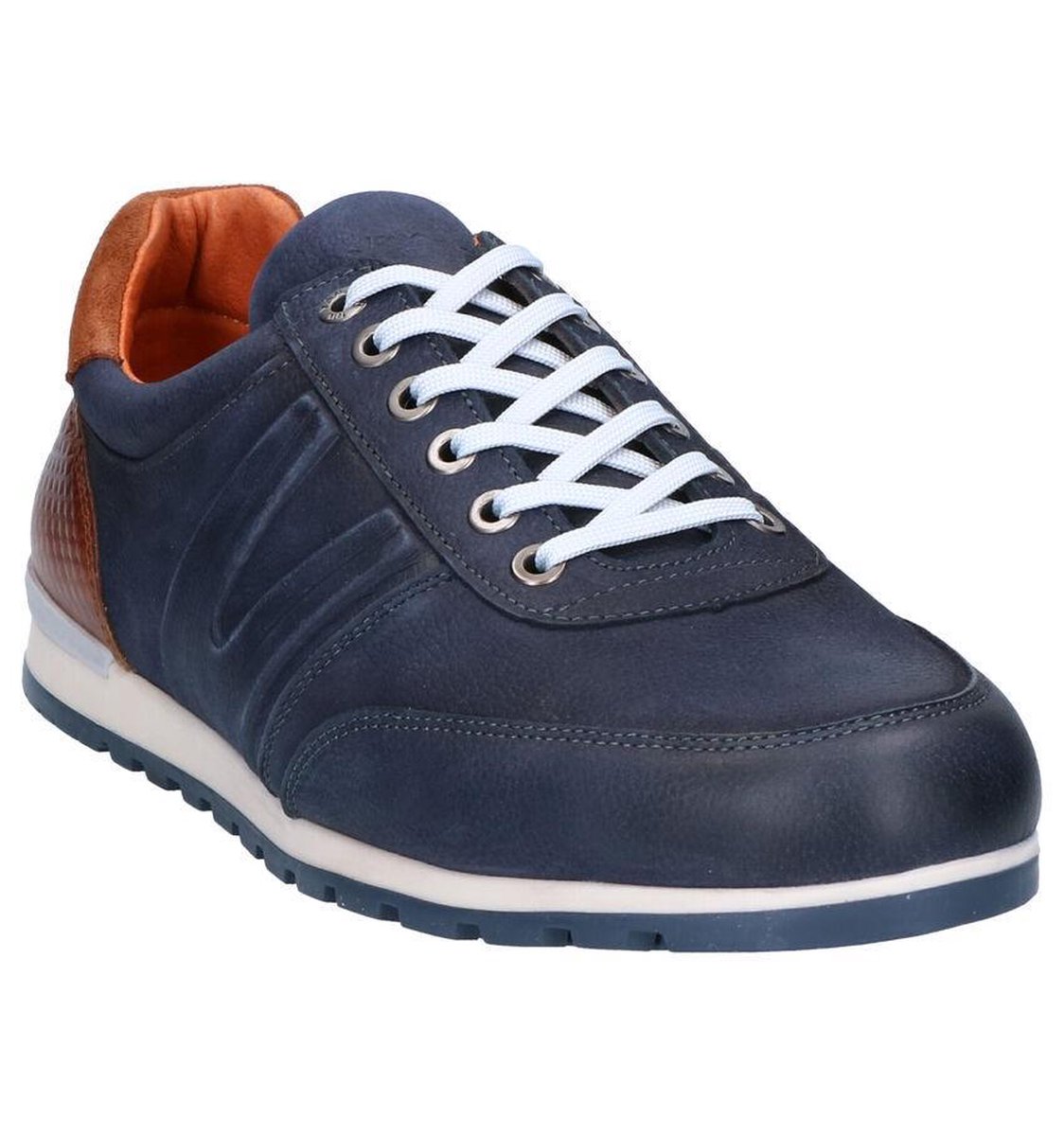 Van Lier Anzano sneakers blauw - Maat 47 | bol.com
