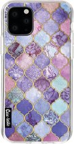 Casetastic Apple iPhone 11 Pro Hoesje - Softcover Hoesje met Design - Purple Moroccan Tiles Print