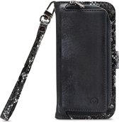 Mobilize - iPhone 8 Plus Hoesje - Uitneembare Gelly Wallet Case Slangen Zwart