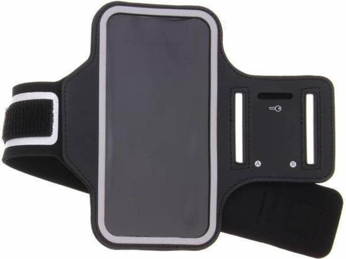 Ntech Sportarmband voor Geschikt voor iPhone 11 - Zwart