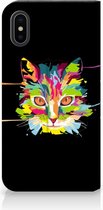 Wallet Case Geschikt voor iPhoneX | Xs Cat Color