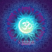 Schilderij - Mandala, ohm teken, eeuwigheid, oneindigheid en het universum, Multikleur, 2 maten