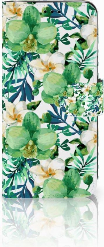 Huawei P20 Lite Hoesje Orchidee Groen