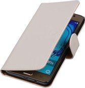 Samsung Galaxy On5 - Effen Wit Booktype Wallet Cover