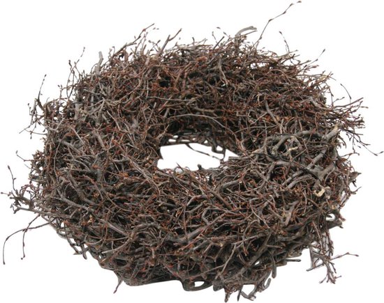 HBX Stoere houten krans - Bonsai hout - Ø 60 cm