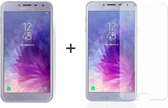 Samsung J4 2018 Hoesje - Samsung Galaxy J4 2018 hoesje siliconen case transparant cover - 1x Samsung Galaxy J4 2018 Screenprotector