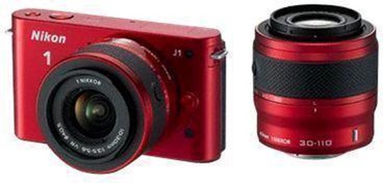 Nikon 1 J1 + 10-30mm + 30-110mm NIKKOR VR - Rood | bol