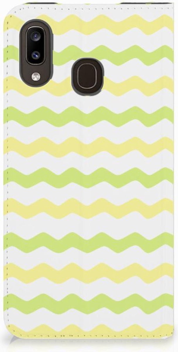 Samsung Galaxy A30 Hoesje met Magneet Waves Yellow