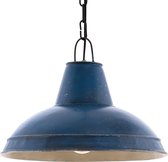 EGLO Vintage Waddeton - Hanglamp - 1 Lichts - Blauw, Zwart
