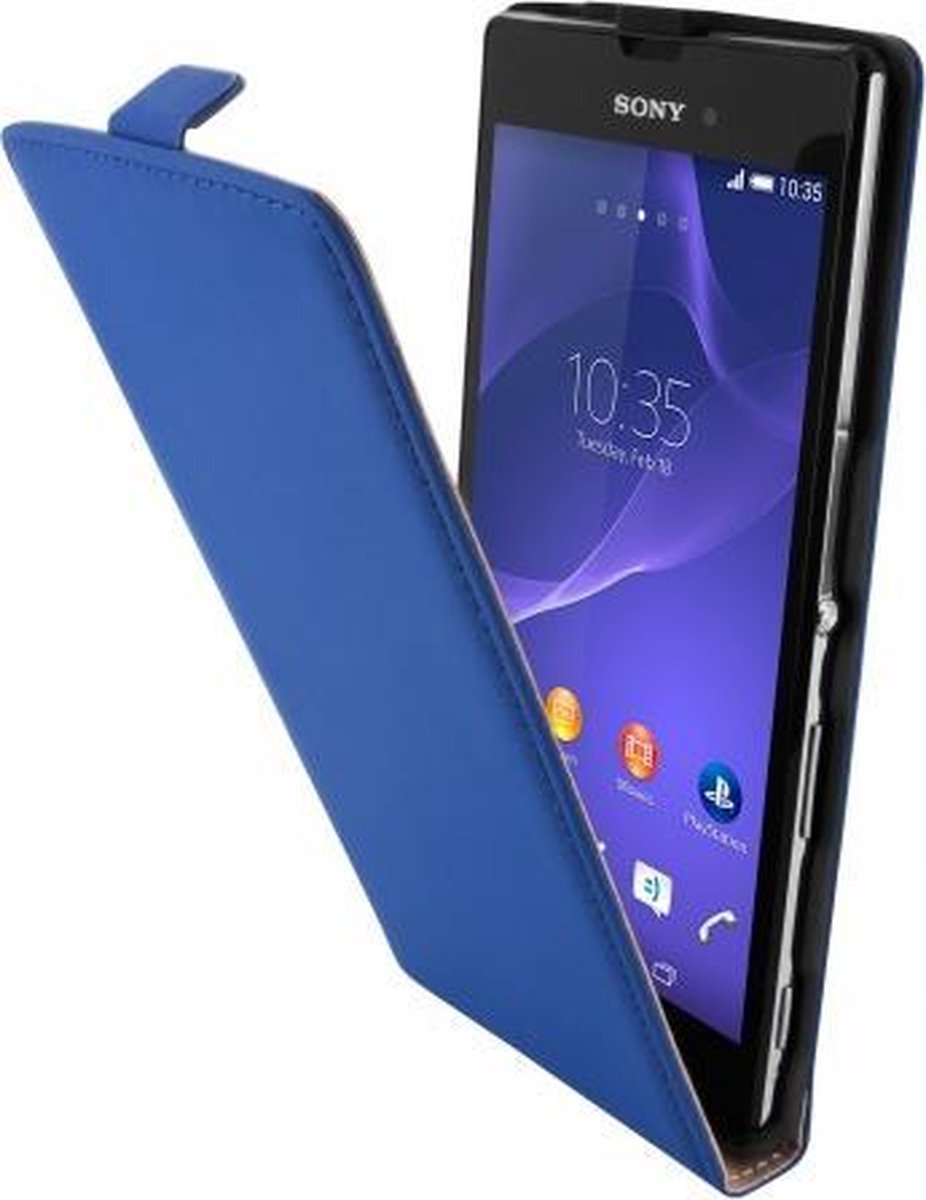 Mobiparts Premium Flip Case Sony Xperia T3 Blue