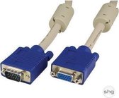 DELTACO RGB-6B, VGA (D-Sub) male naar VGA (D-Sub) female - 5m