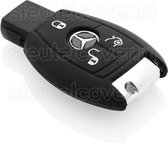 Autosleutel Hoesje geschikt voor Mercedes - SleutelCover - Silicone Autosleutel Cover - Sleutelhoesje Zwart