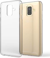 Shock Proof case hoesje Geschikt voor Samsung Galaxy A6 Plus 2018 - Transparant