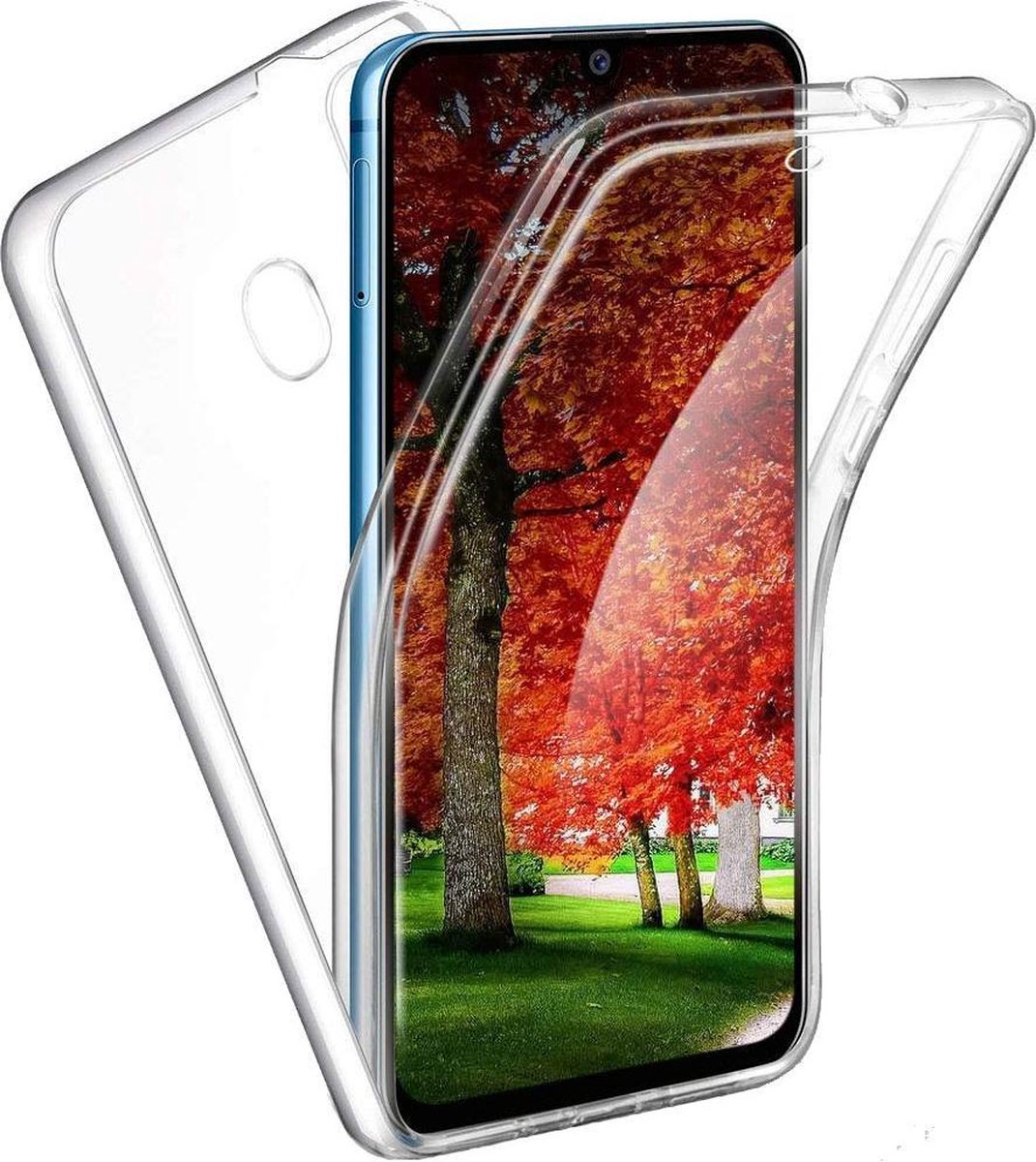 Huawei P30 - Dubbel zijdig 360° Hoesje - Transparant