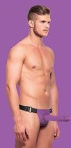 Ouch Dildo Hollow Twisted Strap On - Purple (20cm x 3,5cm)