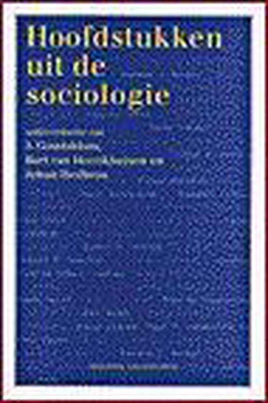 Hoofdstukken uit de sociologie - none | 