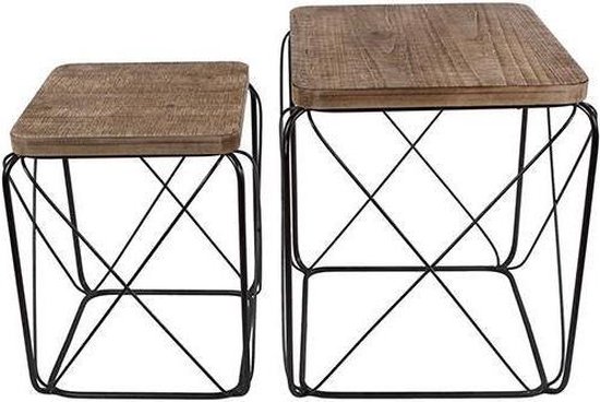 Salontafel set|3 driehoekig metallic | Brons antiek Salontafel set|3 driehoekig metallic | Brons antiek