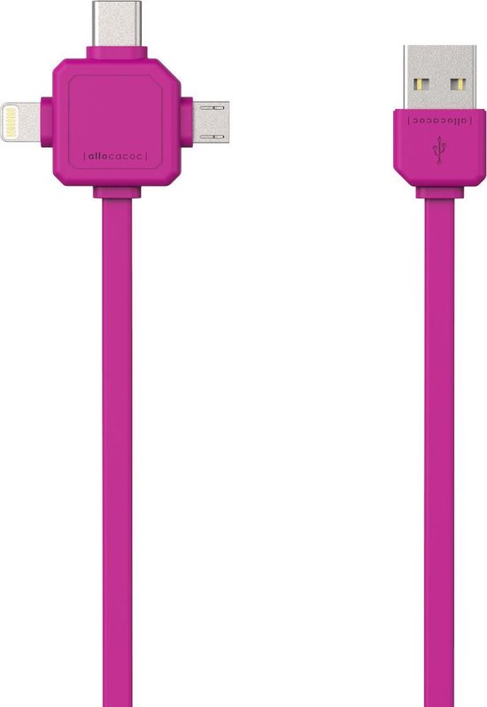 USBcable 3 in 1; PINK