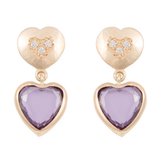 Cataleya Earrings Double Heart