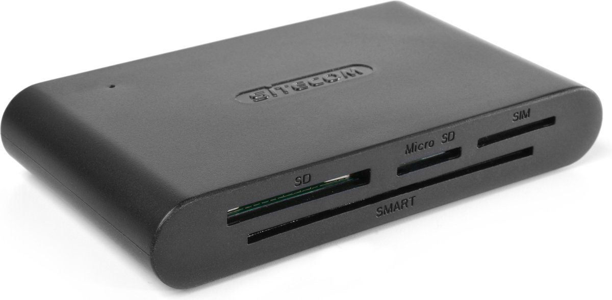 Sitecom - eID Smart Cardreader - Multifunctionele Identiteitskaartlezer - Sim MicroSD SD - Sitecom