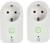 Smart plug - Set van 2 - Intelligent stopcontact - Google Home - Meet het verbruik - Google Assistent - Amazon Alexa