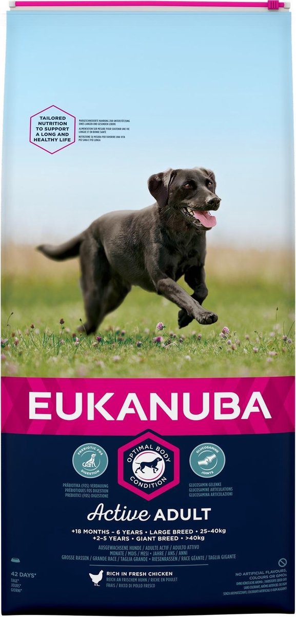 Eukanuba Dog Adult Large Breed Kip 15 kg