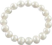 Zoetwater parel armband Big Pearl White