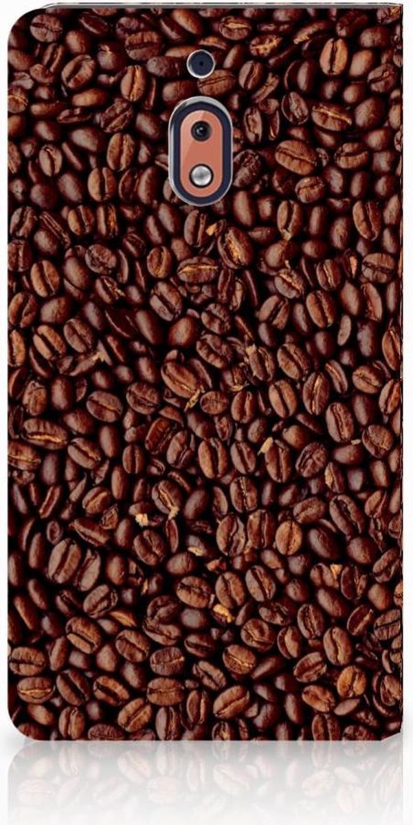 Nokia 2.1 2018 Flip Style Cover Koffiebonen