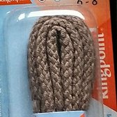 3 mm x 60cm Taupe - Rond Cord 100% katoen schoenveter