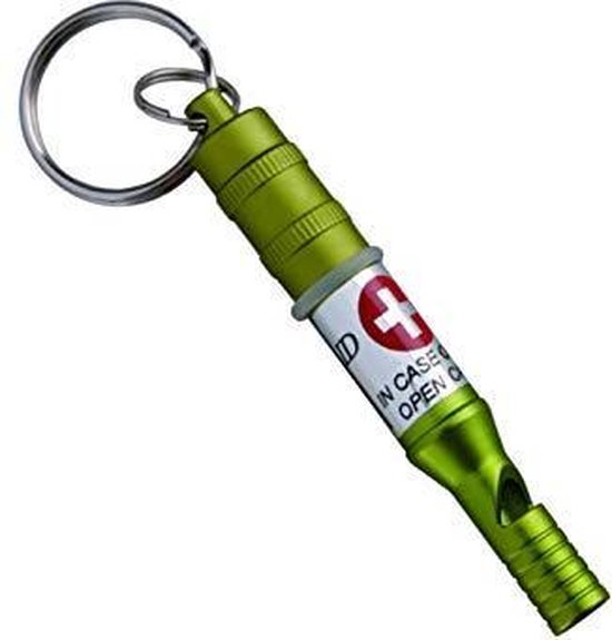 Munkees noodfluitje met waterdichte capsule