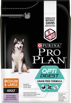 Pro Plan Adult Medium & Large Graanvrij Honden Droogvoer - Kalkoen - 2,5 kg