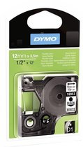 DYMO originele D1 Duurzame flexibele nylon labels | Zwarte Tekst op Wit Label | 12 mm x 3,5 m | zelfklevende etiketten voor de LabelManager labelprinter | gemaakt in Europa
