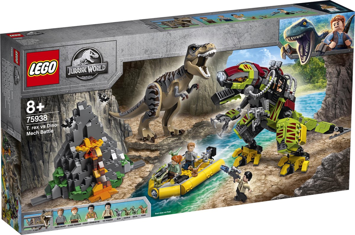LEGO Jurassic World La bataille du T. rex contre le Dino-Mech – Kit de  construction... | bol